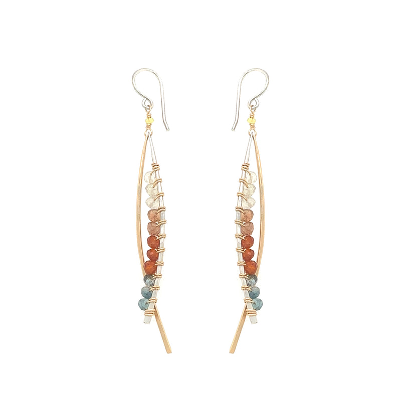 Autumn Ombre Swoop Earring