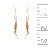 Autumn Ombre Swoop Earring