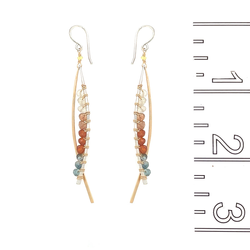 Autumn Ombre Swoop Earring