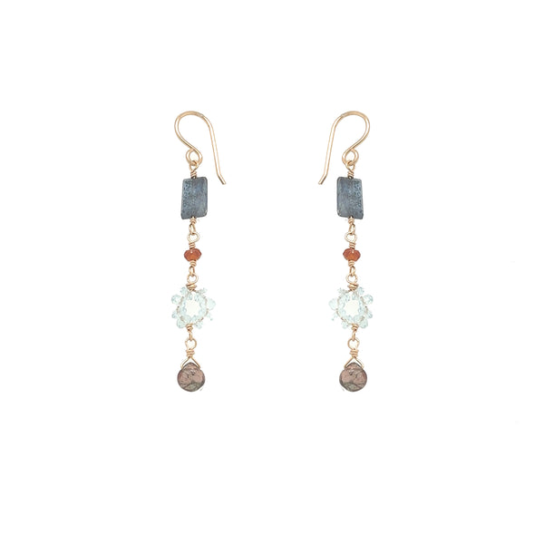 Slate Blue Kyanite Earring