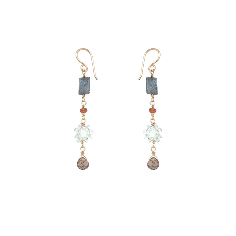 Slate Blue Kyanite Earring