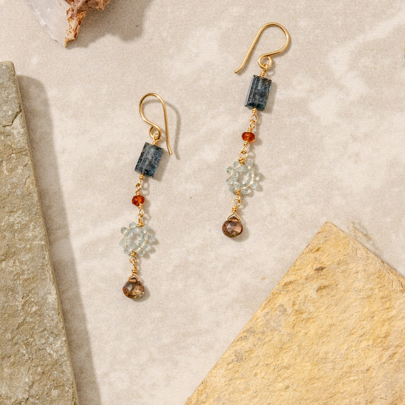 Slate Blue Kyanite Earring